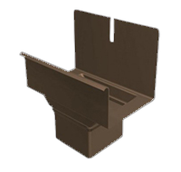 Quadratische Dachrinnen aus Aluminium