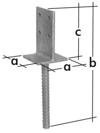 versenkte Stützenfuß