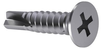 Selbstbohrende Schraube DIN 7504 P 3,5 x 16 A2 - Hafix Mittelanschlag, nicht für Stahl geeignet - Packung mit 1000 Stück