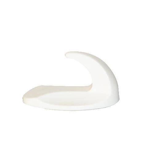 Weißer Kunststoffhaken QUICK FIX selbstklebend oval (2 Stück) 1030
