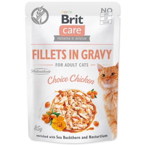 BRIT Care Katzenfilets in Bratensoße Choice Huhn 85 g