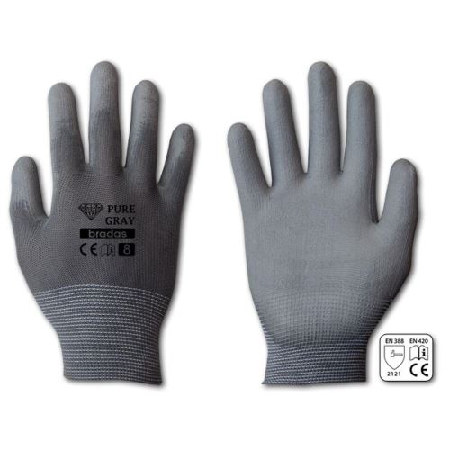 Handschuhe PURE GRAU PU 8