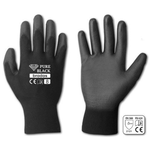 Handschuhe PURE BLACK PU 11