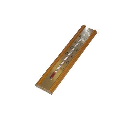 Raumthermometer Holz, Metall 20cm