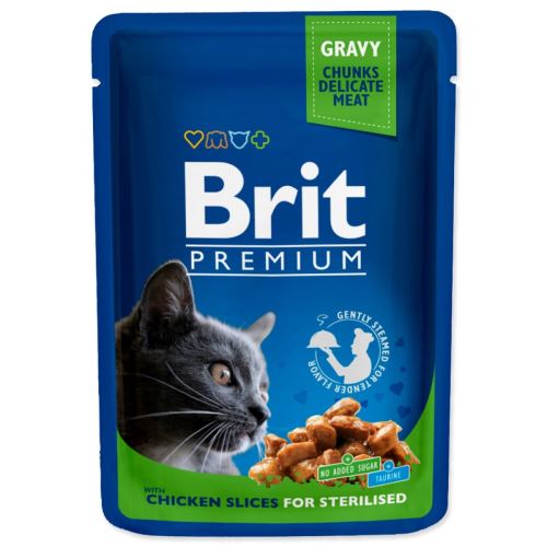 BRIT Premium Cat Chicken Slices für Sterilisierte 100 g