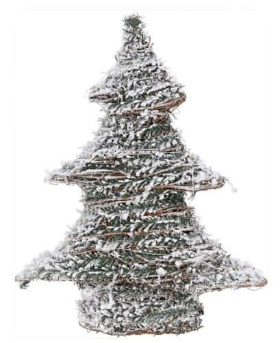 Weihnachtsdekoration BAUM mit Schnee 40 cm, 30 LEDs mit Timer