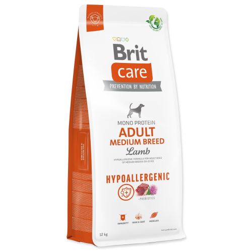 Brit Care Dog Hypoallergenic Adult Medium Breed Lamm 12kg