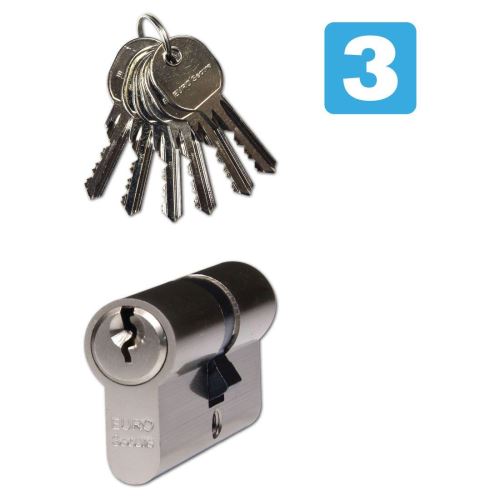 Zylindereinsatz 35+60 6 Schlüssel Ni, 3. RICHTER-Sicherheitsklasse