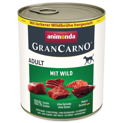 Dose Gran Carno Adult mit Wildfleisch 800 g