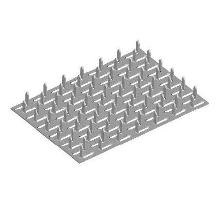 Blech 01-10 BV 11/108x210 ZB Knotenblech / Packung 1 Stk.
