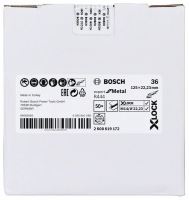 BOSCH X-LOCK Faserscheiben EfM-System Ø 125 mm, G 36, R444 2608619172