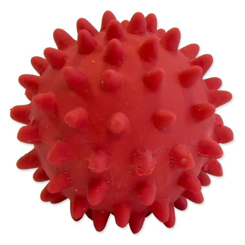 Spielzeug DOG FANTASY Latexball mit Stacheln und Sound Farbmix 6 cm 1 Stück