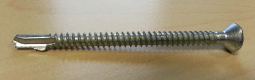 SCS selbstschneidende Schraube Stahl. Spitze, Kopf INOX 5,5x55 mit Senkkopf