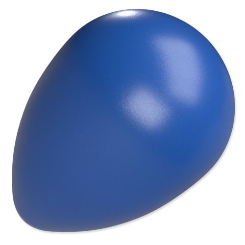 Spielzeug DOG FANTASY Eggy Ball Ei Form blau 13 x 18,5 cm