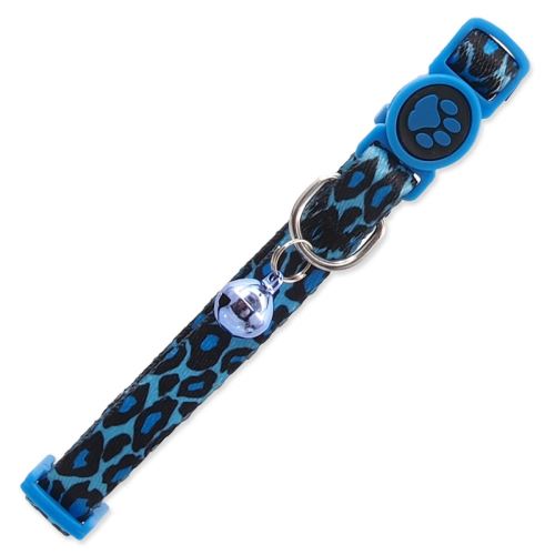 Halsband CAT nylon leopard blau XS 1 Stück