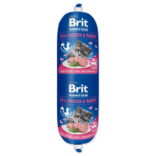 BRIT Premium by Nature Wurst CAT Huhn & Kaninchen 180 g