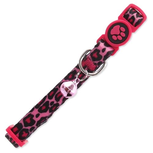 Halsband CAT nylon leopard rosa XS 1 Stück