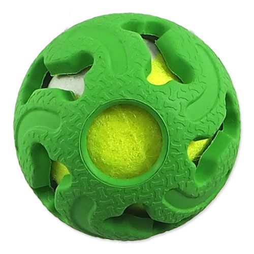 Ball Dog Fantasy Gummi mit Tennisball grün 5cm