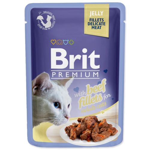 BRIT Premium Cat Delicate Filets in Gelee mit Rindfleisch 85 g