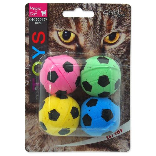 Spielzeug MAGIC CAT Schaumstoff-Fußball 3,75 cm 4 Stück