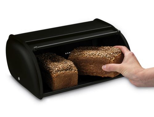 Brotkasten 43x27,5x18cm Metall.BLACK