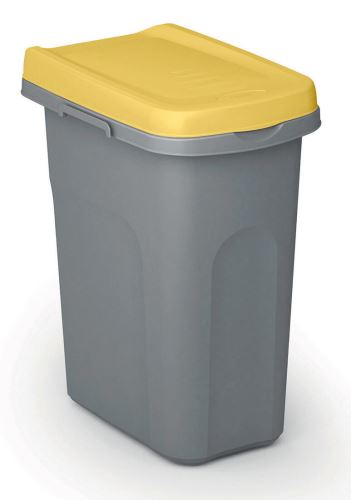 Korb für sortierten Abfall HOME ECO SYSTEM, Kunststoff, 40l, grau-gelb