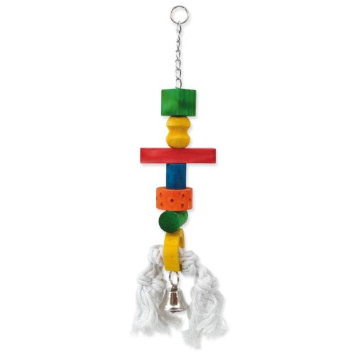 Spielzeug BIRD JEWEL Glocken hängend Holz - Seil 50 cm 1 St.
