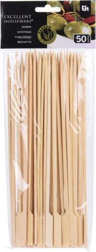 Bambus-Spieße 25cm mit Griff (50 Stück)