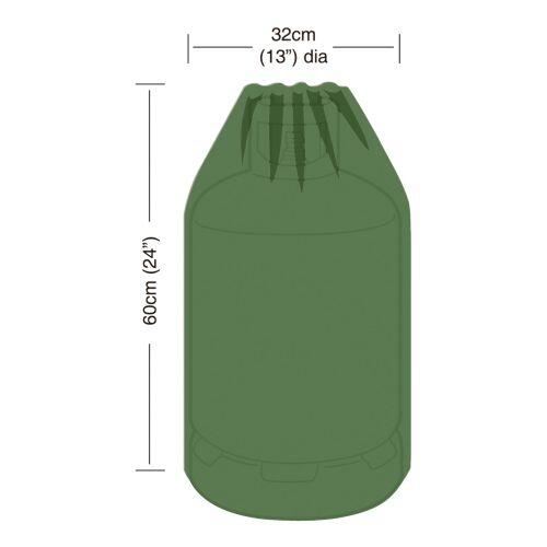 Abdeckplane für 15 kg Gasflasche, Größe 32x60cm (Polyethylen)
