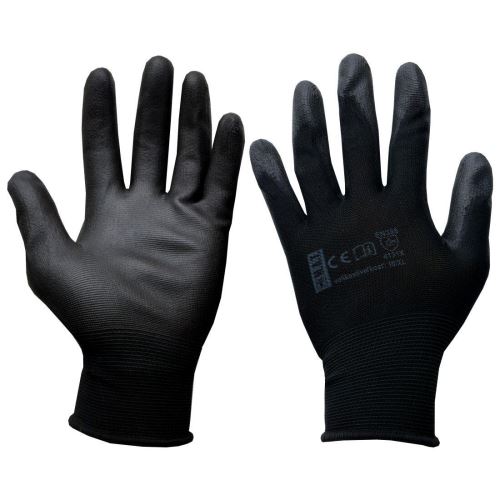 Handschuhe PURE BLACK PU 10