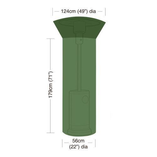 Abdeckplane für Gartenheizung, 124/56x179cm (Polyethylen)