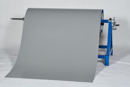 PREFA Klarsichtfolie auf Rolle 0,7 x 1000 mm + Folie, Lichtgrau/Lichtgrau (RAL7005)