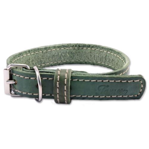 TAMER Lederhalsband 3,5 / 65 cm grün 1 Stück