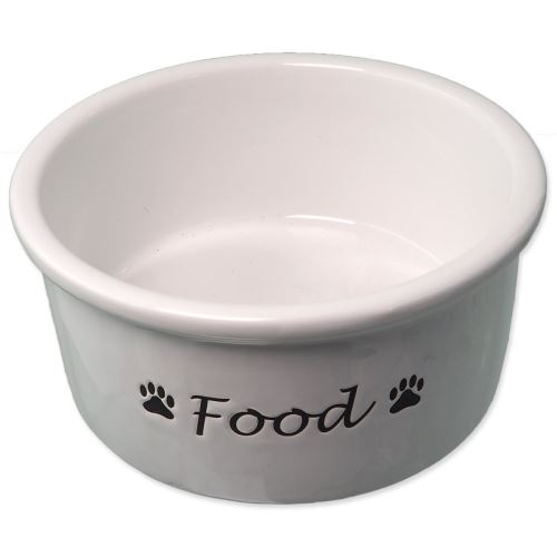 DOG FANTASY Keramiknapf weiß Food 15 x 7 cm 600 ml