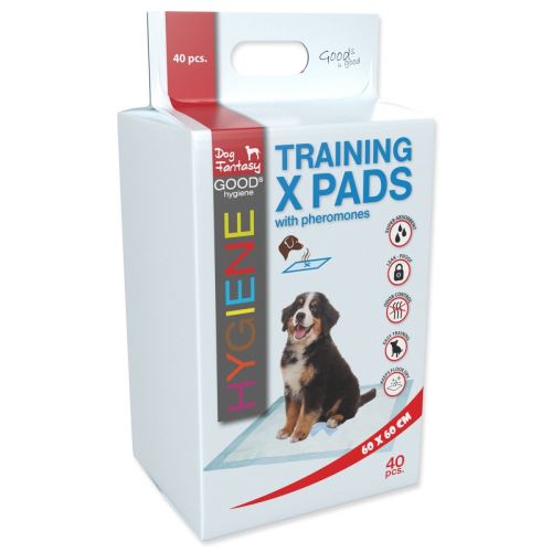 DOG FANTASY Trainingsmatte X mit Pheromonen 60 x 60 cm 40 Stück