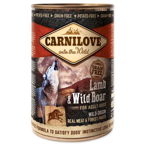 Dosenfutter CARNILOVE Dog Wild Meat Lamm & Wildschwein 400 g