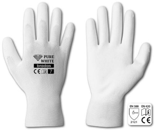 Handschuhe PURE WHITE PU 10