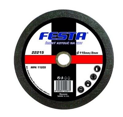 FESTA Metall-Trennscheibe 125x2,5x22,2 - Packung mit 1 Stück