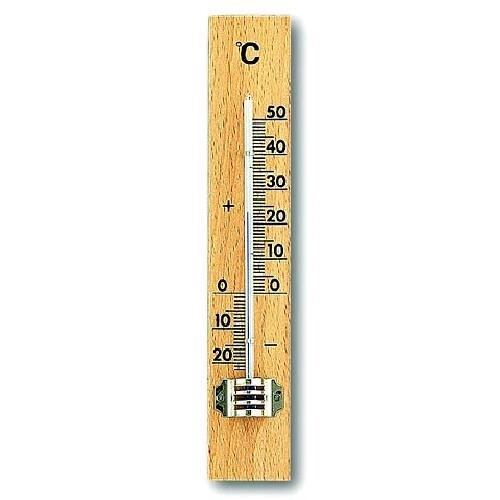 Zimmerthermometer aus Holz 15cm Buche