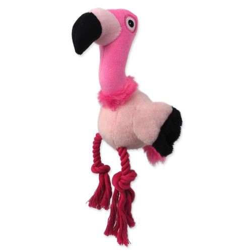 Spielzeughund Fantasy Silent Squeak flamingo rosa 27cm