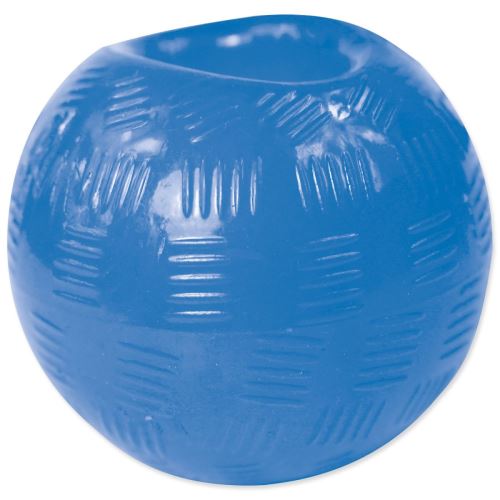 Spielzeug DOG FANTASY Starker Gummiball blau 6,3 cm 1 Stück