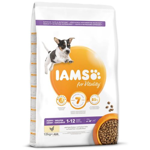 IAMS Dog Puppy Small & Medium Huhn 12 kg