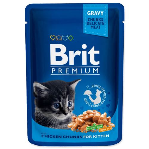 BRIT Premium Kitten Huhn Chunks 100 g