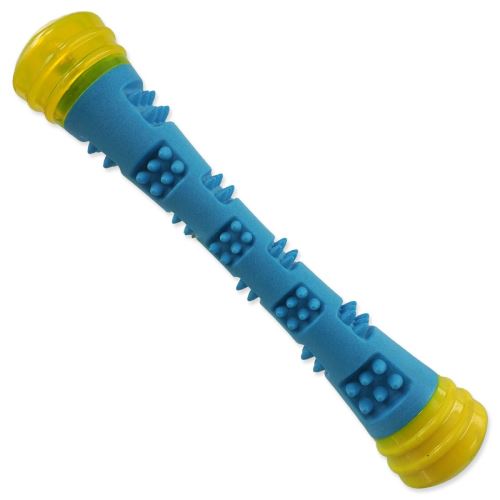 Spielzeug DOG FANTASY Zauberstab leuchtend, pfeifend blau-gelb 6x6x32cm 1 Stück