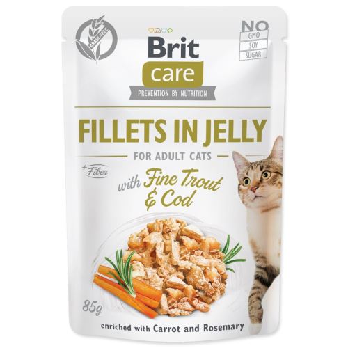BRIT Care Cat Pouch Forelle & Kabeljau in Gelee 85 g