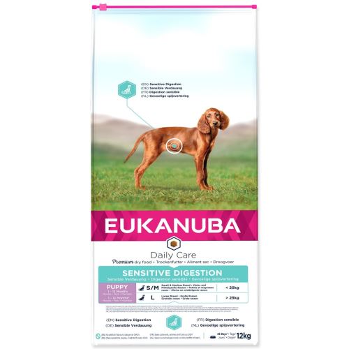 EUKANUBA Daily Care Puppy Sensitive Verdauung 12 kg