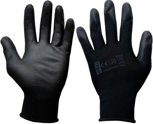 Handschuhe PURE BLACK PU 9