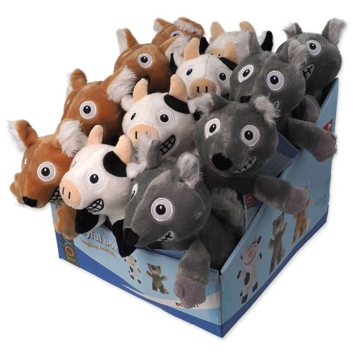 Spielzeug Hund Fantasy Playful Box Laughing Animal Squeaky und Rascheln Schwanz Mix 29cm 18pcs