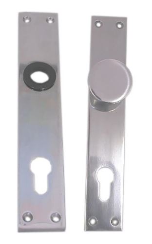 Schild mit Knopf ohne Griff, 90 mm (10 Paar) Aluminium