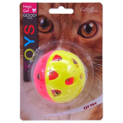 Spielzeug Magic Cat Ball neon jumbo mit Glocke 6cm